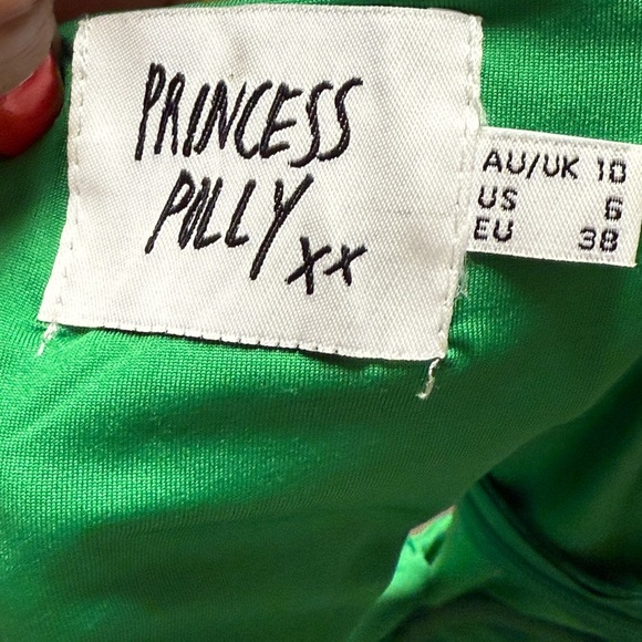 Princess Polly Camila Bustier Cropped Tank Top in Green US Size 6 - Picture 8 of 9